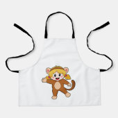 Mädchen in Kostüm als Affe Schürze (Vorderseite)