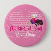 Mädchen in Liebe Button (Vorderseite)