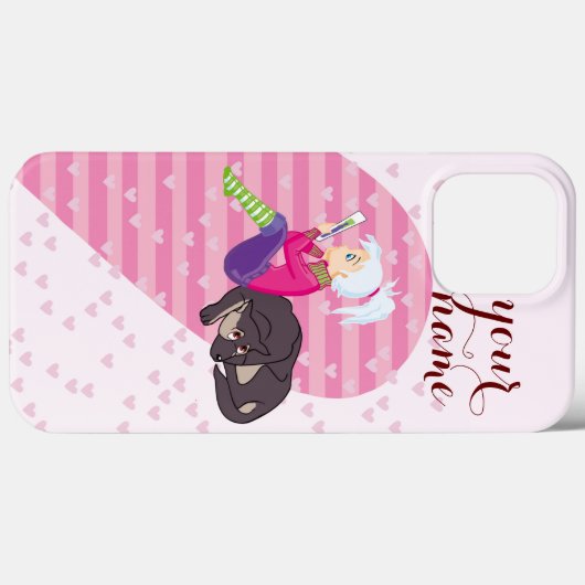 Mädchen in Liebe Case-Mate iPhone Hülle (Rückseite (Horizontal))