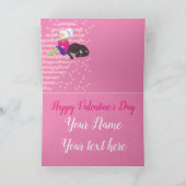 Mädchen in Liebe Feiertagskarte (Innenseite)