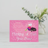 Mädchen in Liebe Folien Feiertagspostkarte (Stehend vorne)