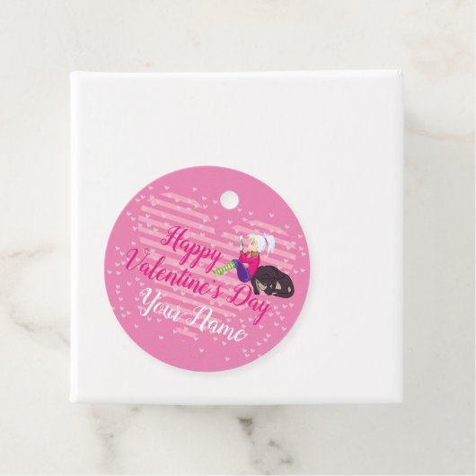 Mädchen in Liebe Geschenkanhänger (Beispiel)