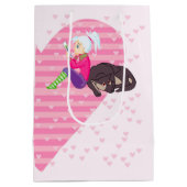 Mädchen in Liebe Mittlere Geschenktüte (Rückseite)
