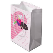 Mädchen in Liebe Mittlere Geschenktüte (Rückseite Schrägansicht)