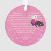 Mädchen in Liebe Ornament (Rückseite)