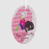 Mädchen in Liebe Ornament (Vorderseite)