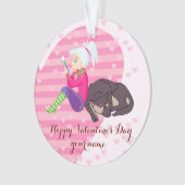 Mädchen in Liebe Ornament (Vorderseite)