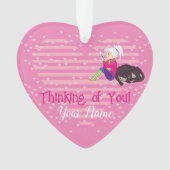 Mädchen in Liebe Ornament (Vorderseite)