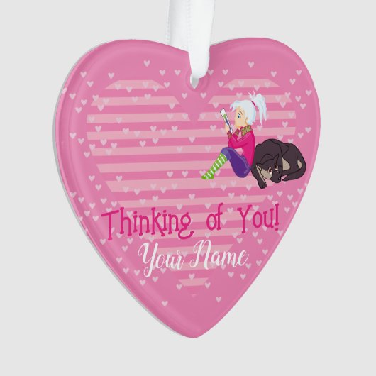 Mädchen in Liebe Ornament (Vorderseite)