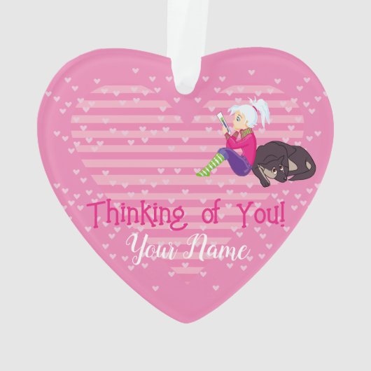 Mädchen in Liebe Ornament (Rückseite)