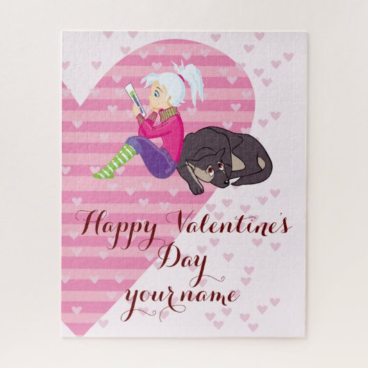 Mädchen in Liebe Puzzle (Vertikal)