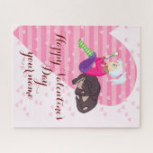 Mädchen in Liebe Puzzle (Horizontal)