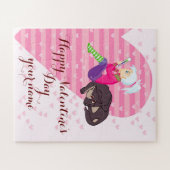 Mädchen in Liebe Puzzle (Horizontal)