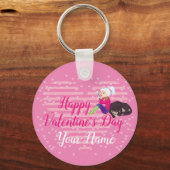 Mädchen in Liebe Schlüsselanhänger (Vorderseite)