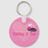 Mädchen in Liebe Schlüsselanhänger (Vorderseite)