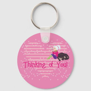 Mädchen in Liebe Schlüsselanhänger