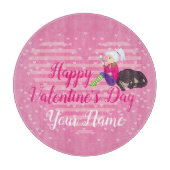 Mädchen in Liebe Schneidebrett (Vorderseite)