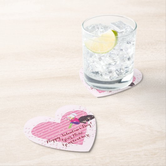 Mädchen in Liebe Untersetzer (Vor Ort)