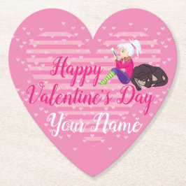 Mädchen in Liebe Untersetzer