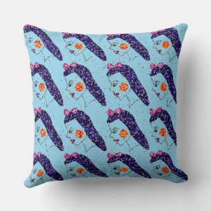 Mädchen in Line Pillow Kissen