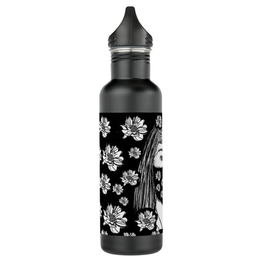 Mädchen in Maske Edelstahlflasche (Links)