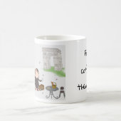 Mädchen in Paris-Tasse Kaffeetasse (Mittel)
