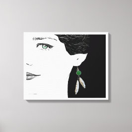 Mädchen in Perlenohrbilderkunst Leinwanddruck