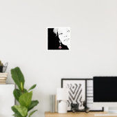 Mädchen in Perlenohrbilderkunst Poster (Heimbüro)