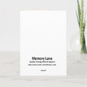 Mädchen in Pink Bonnet Karte (Rückseite)