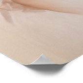 Mädchen in Pink Bonnet Poster (Ecke)