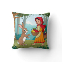 Mädchen in Redhood mit Bunny