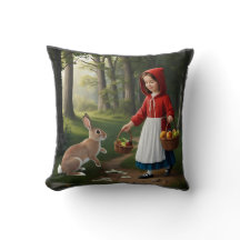 Mädchen in Redhood mit Bunny