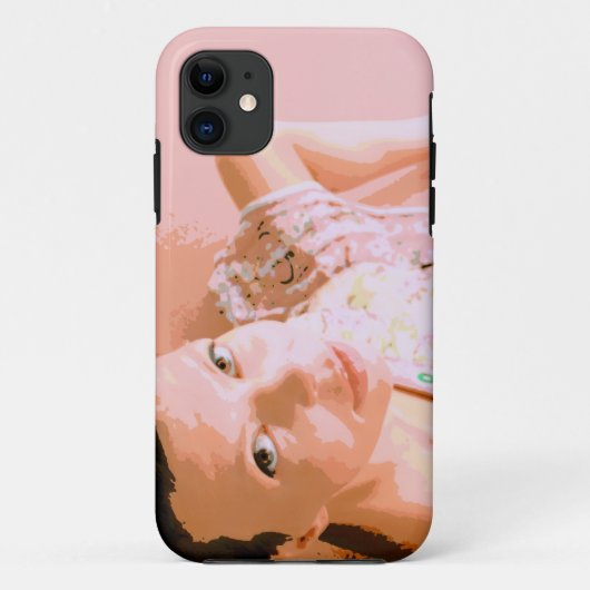 Mädchen in rosa Gehäuse Case-Mate iPhone Hülle (Rückseite)