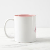 Mädchen in rosa Personalisierter Kaffee Zweifarbige Tasse (Links)