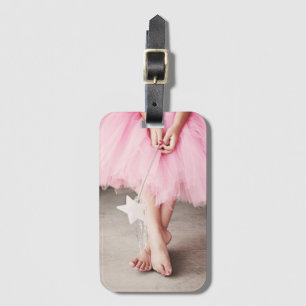 Mädchen in rosa Tutu Gepäckanhänger