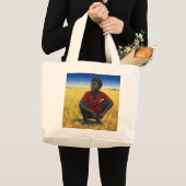 Mädchen in Rot 1992 Jumbo Stoffbeutel (Vorderseite (Produkt))