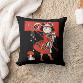 Mädchen in Rot Kissen (Decke)