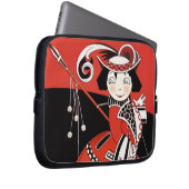 Mädchen in Rot Laptopschutzhülle (Vorne Rechts)