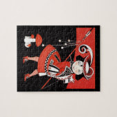 Mädchen in Rot Puzzle (Horizontal)
