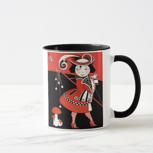 Mädchen in Rot Tasse (Rechts)