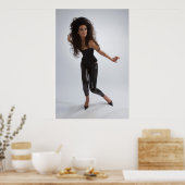 Mädchen in schwarz poster (Küche)