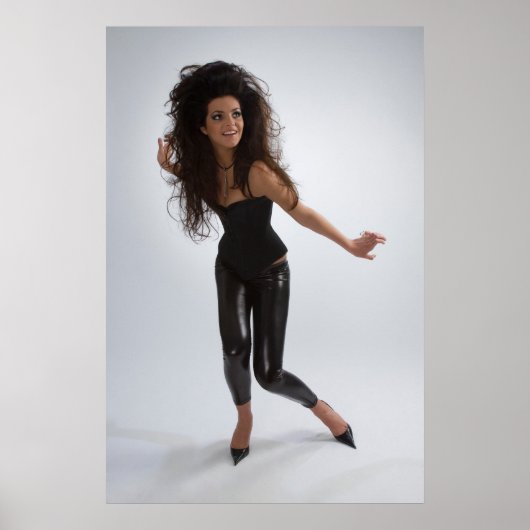 Mädchen in schwarz poster (Vorne)