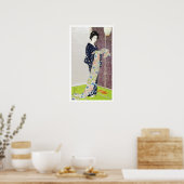 Mädchen in Sommerkostüme, Goyō Hashiguchi Poster (Küche)