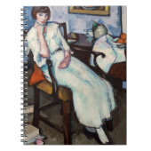 Mädchen in Weiß, 1920 von Samuel John Peploe Notizblock (Vorderseite)
