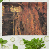 Mädchen in Weiß im Wald von Vincent van Gogh Geschirrtuch (Gefaltet)