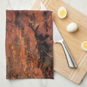 Mädchen in Weiß im Wald von Vincent van Gogh Geschirrtuch (Viertel Falte)