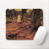 Mädchen in Weiß im Wald von Vincent van Gogh Mousepad (Mit Mouse)