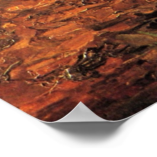 Mädchen in Weiß im Wald von Vincent van Gogh Poster (Ecke)