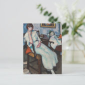 Mädchen in Weiß | Samuel John Peploe Postkarte (Stehend Vorderseite)