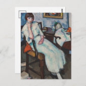 Mädchen in Weiß | Samuel John Peploe Postkarte (Vorne/Hinten)
